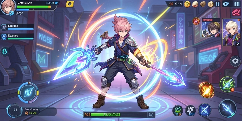 Pengaturan misi dengan pemain lain dalam mode multiplayer.