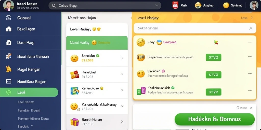 Tampilan antarmuka yang user-friendly dan menarik.